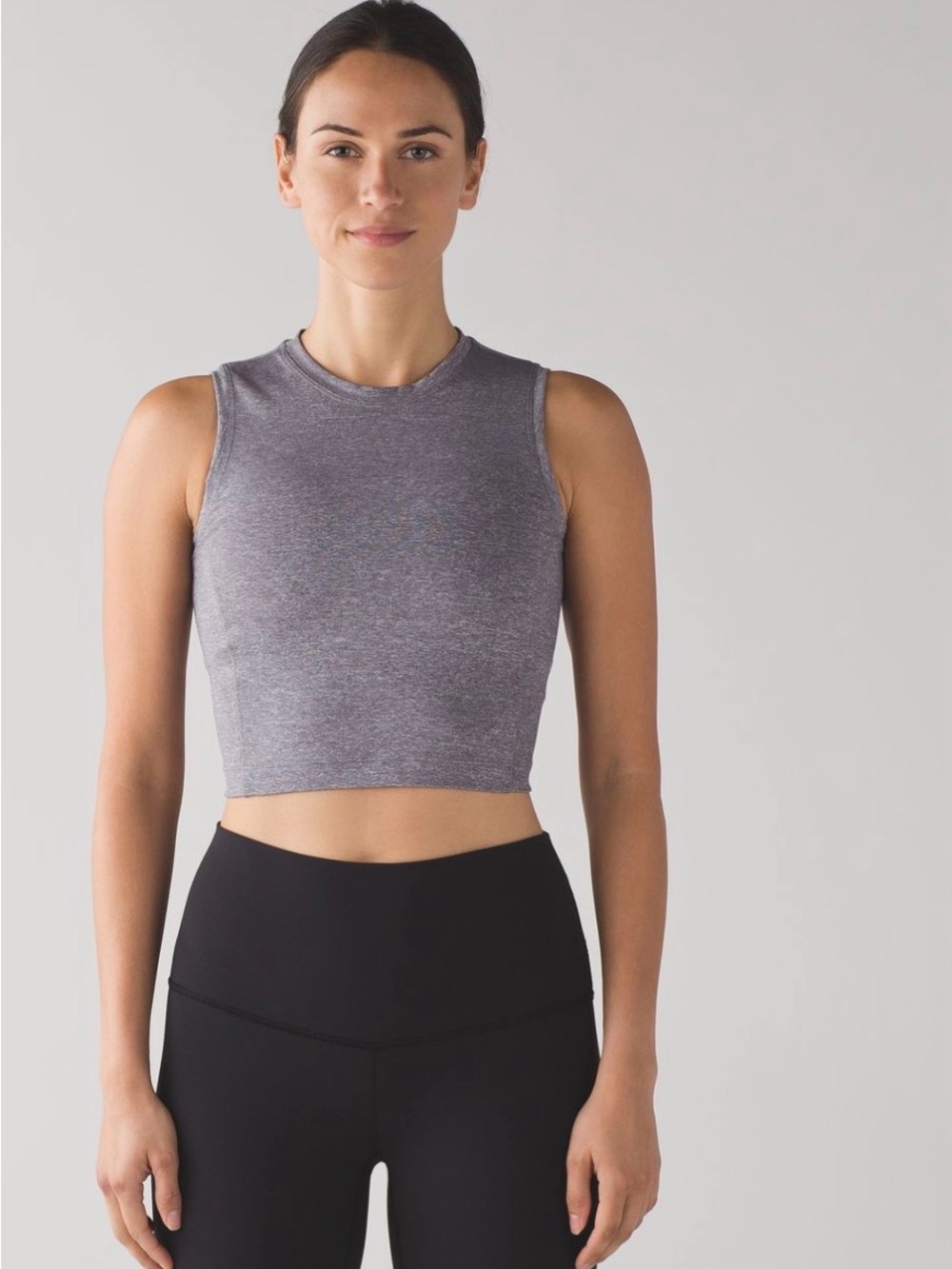 lululemon athletica Short Stop tank in Heathered Slate